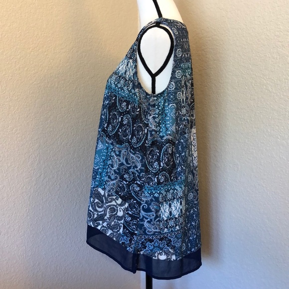 🚫SOLD🚫 Faded Glory | Sleeveless Blouse - Picture 3 of 6